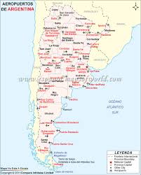 Rio gallegos a partir de mapcarta, o mapa livre. Mapa De Aeropuertos De Argentina