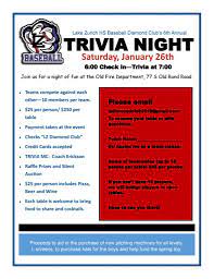 The center fielder makes the catch and notices that the runner is between second and third. Save The Date Lzhs Baseball Trivia Night