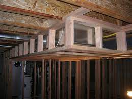 Basement finishing university teaches you how to frame a soffit with basement soffit framing videos. Fireblock Basement Soffits Diy Home Improvement Forum