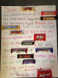 Happy Birthday Poster Board Ideas A Fun Birthday Card For A Girlfriend Candy Birthday Cards Homemade Birthday Gifts Birthday Candy Posters