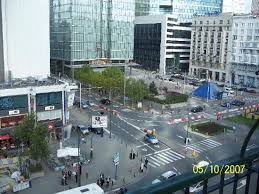 View From Terrace To Hilton And Crown Picture Of Le Dome Hotel Brussels Tripadvisor