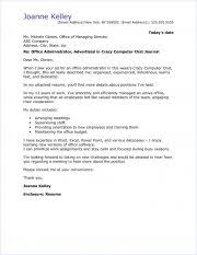 Office Administrator Cover Letter Sample