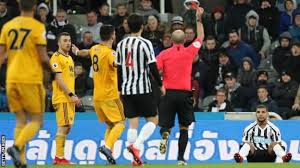 19:28 gmt, 27 february 2021. Newcastle 1 2 Wolves Visitors Score 95th Minute Winner Against 10 Men Bbc Sport