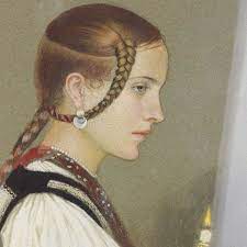 bethany van rijswijk flower lore on instagram romanian bridesmaid marianne stokes via wabisabichild braided hairstyles hair styles beauty