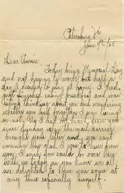 National Memorial Day Handwritten Letters Old Letters Love Letters