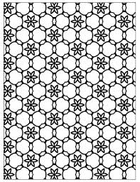 Therapeutic effects of coloring pages. Free Printable Geometric Floral Stars Coloring Page
