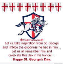 Following in his father's steps, he became a soldier and quickly rose in the st. Happy St George S Day Greeting Card Smitcreation Com