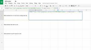 Skapa Qr Koder I Google Spreadsheet