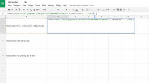 skapa qr koder i google spreadsheet
