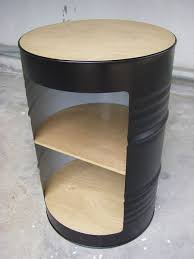 Fut Metallique Par Ludovic Tachon Meubles En Tonneau Meuble Metallique Deco Bois