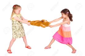 Three little girls fight off attacker in safety harbor. Kleine Madchen Im Streit Um Ein Spielzeug Lizenzfreie Fotos Bilder Und Stock Fotografie Image 21226015