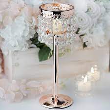 ( 60 inch or 5 foot tall ) and ( 72 inch or 6 foot tall ) package weight: 12 Blush Rose Gold Crystal Beaded Chain Votive Tealight Candle Holder With Metal Sta Beaded Candle Holders Beaded Candle Candle Holders Wedding Centerpieces