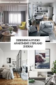 For next photo in the gallery is stylish grey bathroom designs decorating ideas. Designing A Studio Apartment 3 Tips And 25 Ideas Digsdigs