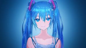 Share the best gifs now >>>. Kawaii Blue Hair Anime Girl Wallpapers Wallpaper Cave