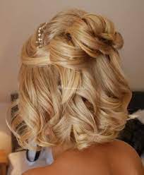 Half Up Short Hair From Beautiful Hair Photo 1 Hair Styles Short Hair Updo Wavy Wedding Hair