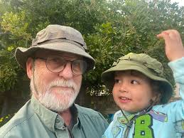 Teaching my Grandson the importance of proper head gear is important!  #grandson #granddad