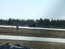 french dassault rafale touchdown at runway 03 at efro during