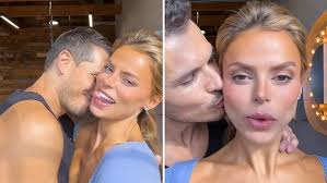 Brooks Nader and DWTS partner Gleb Savchenko sneak a quick kiss