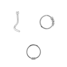 Maybe you would like to learn more about one of these? Nasenpiercing Set Aus Edelstahl Kristall Gedreht Lucardi De