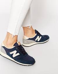 Black And Pink New Balance Trainers New Balance 420 Navy Vintage Trainers At Asos Com Vintage Sneakers New Balance Shoes New Balance 420