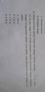 Tersedia untuk bondek plat lantai cor besi galvanis dengan ukuran 0,65 mm; 24 Rehan Membuat Sebuah Lemari Kain Dengan Ukuran Panjang 1 5 M Lebar0 5 M Dan Tinggi 2 M Untuk Brainly Co Id
