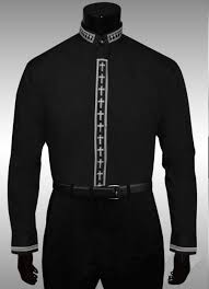 Black And Gold Dress Shirt Mens Cross Clergy Collar Cross Placket Dress Shirt Dark Color Bla Black Dress Shirt Men Mens Shirt Dress Black Shirt Dress
