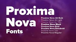 Proxima Nova Web Use