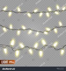 Christmas Lights Isolated On Transparent Background Vector Illustration Isolated Lights Christmas Transparent Christmas Lights Transparent Background Lights