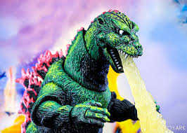 Godzilla battles an irradiated ankylosaur and destroys osaka in the process. Neca Godzilla 1956 Movie Poster Version Toyark First Look Photo Shoot The Toyark News