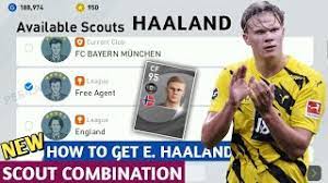 Starting 23 april, a new squad will be released every friday to celebrate the best players from select leagues. How To Get Erling Haaland In Pes 2021 Mobile Scout Combination Haaland Pes 2021 Youtube