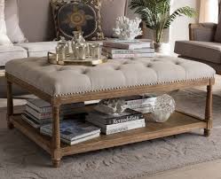 It's made with a solid birch wood frame and is wrapped in velvet upholstery with foam filling. Top 6 Cream Coffee Table Ottomans Cute Furniture