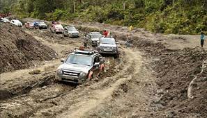 Alamat trans papua jaya yang berada di surabaya : Jalan Trans Papua Dari Jayapura Wamena Teraspal 364 5 Kilometer I Papua