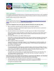 Maybe you would like to learn more about one of these? Hhmi Cell Cycle Assignment 1 Pdf Click And Learn The Eukaryotic Cell Cycle And Cancer Student Handout The Eukaryotic Cell Cycle And Cancer An Overview Course Hero