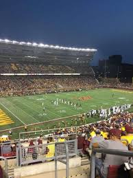 tcf bank stadium section 216 home of minnesota golden