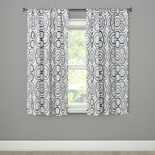 Black And White Blackout Curtains 42 X63 Timmons Blackout Curtain Panel Black White Eclipse Panel Curtains Curtains Blackout Curtains