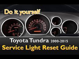 If this is lowered slightly as possible and have it checked.if you stop the engine to the previous height. Toyota Tundra 2005 2015 Service Light Reset Guide Youtube