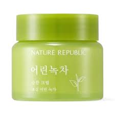 NATURE REPUBLIC Young Green Tea Mild Cream 55ml 保濕舒緩面霜 ...