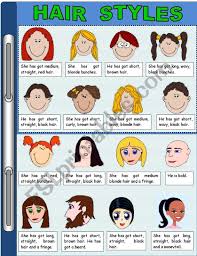 Almost exclusively a male style. Describing People Hair Styles Esl Worksheet By Sandytita
