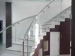 Using contemporary design, you will be able to find the materials required to remodel staircase easily. Curved Glass Staircase Handrails Youtube