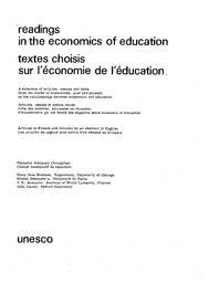 Readings In The Economics Of Education Unesco Digital Library