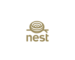 Nest Logo Design Logomark Logotype Bird S Nest Wood Branche Brown Nest Logo Identity Design Logo Logo Design