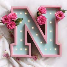 N letter wallpapers romantic download.love wallpapers.n. Custom Bedside Desk Lamp For Wall Art And Baby Room Decor By Kudikisbabybedding Persinalized Wood Night Ligh Letter A Crafts Night Light Kids Quilling Designs