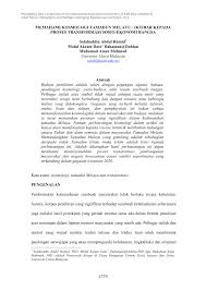 Pdf Memahami Kosmologi Tamadun Melayu Iktibar Kepada Proses Transformasi Sosio Ekonomi Bangsa