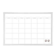 U Brands Magnetic Dry Erase Calendar Board 40 X 30 White Frame 2075u Walmart Com In 2020 Magnetic Dry Erase Calendar Dry Erase Board Calendar Dry Erase Calendar