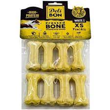 delibon deri press kopek kemik 7cm xs boy 8li paket beyaz amazon pet center kemik deri urunler