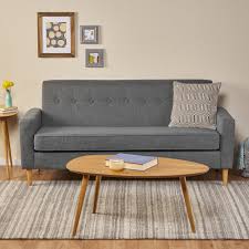 Sawyer Mid Century Modern 3 Seater Fabric Sofa By Christopher Knight Home On Sale Overstock 18122434 Are you looking for a sectional sofa that is perfect for decorating your living. sawyer mid century modern 3 seater fabric sofa by christopher knight home