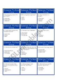 Quizzes | create a quiz progress: Science Fiction Trivia Game Esl Worksheet By Estherlee76