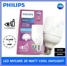 Lampu led juga hadir dengan kelengkapan yang bervariasi, ada yang langsung bisa digunakan pada listrik 220 volt. Philips My Care Led Bright Bohlam Philips 20w 20 Watt Terbaru Juli 2021 Harga Murah Kualitas Terjamin Blibli