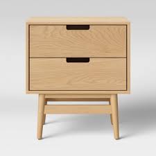 Target.com saracina home classic mid century modern 3 drawer nightstand ($89, originally $105) Ellwood Nightstand With Drawers Project 62 Target