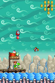 Yoshi's island 'crystalline caverns' underground by mcvaffe. Up The Creek Super Mario Wiki The Mario Encyclopedia